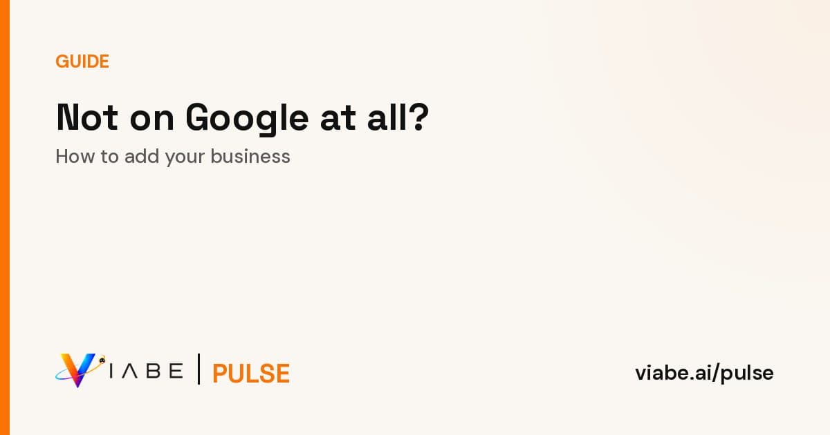 Guide cover: Not on Google at all? How to add your business