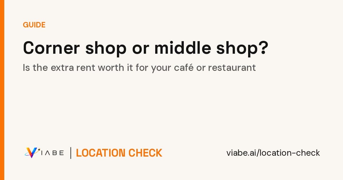 Guide cover: Corner shop or middle shop for your café or restaurant