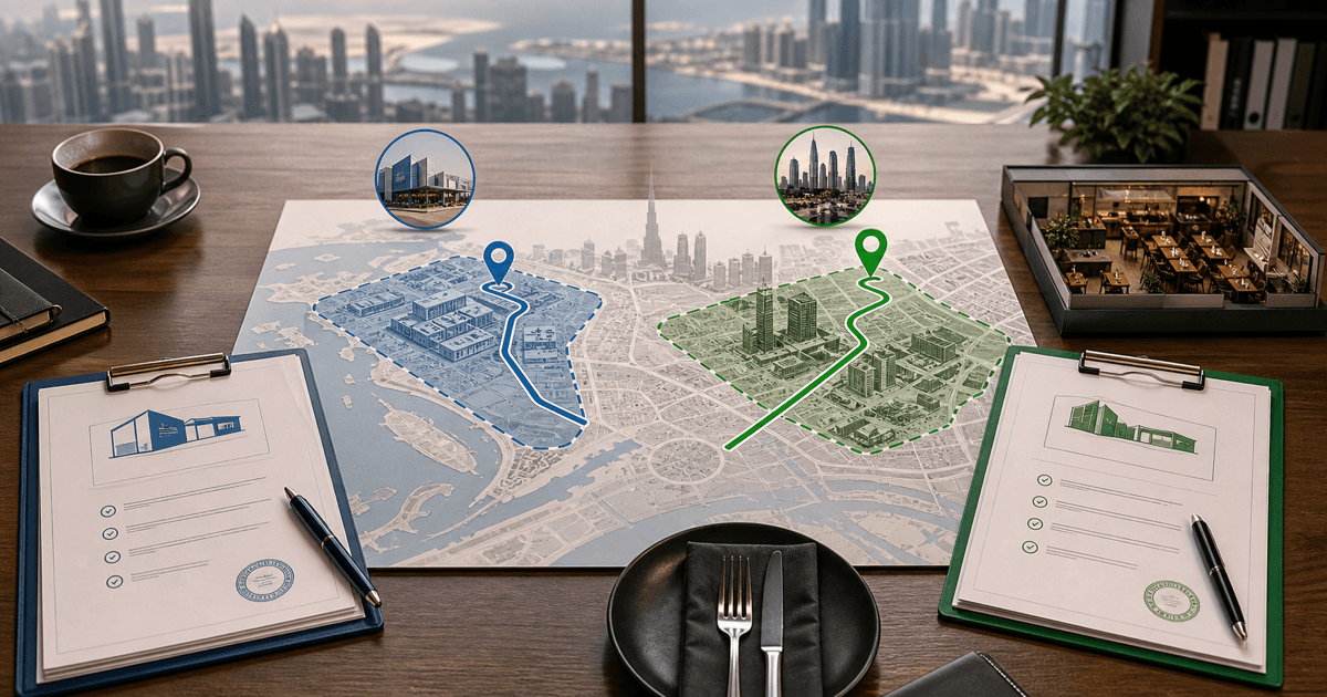 Free zone versus mainland setup and its effect on restaurant location options