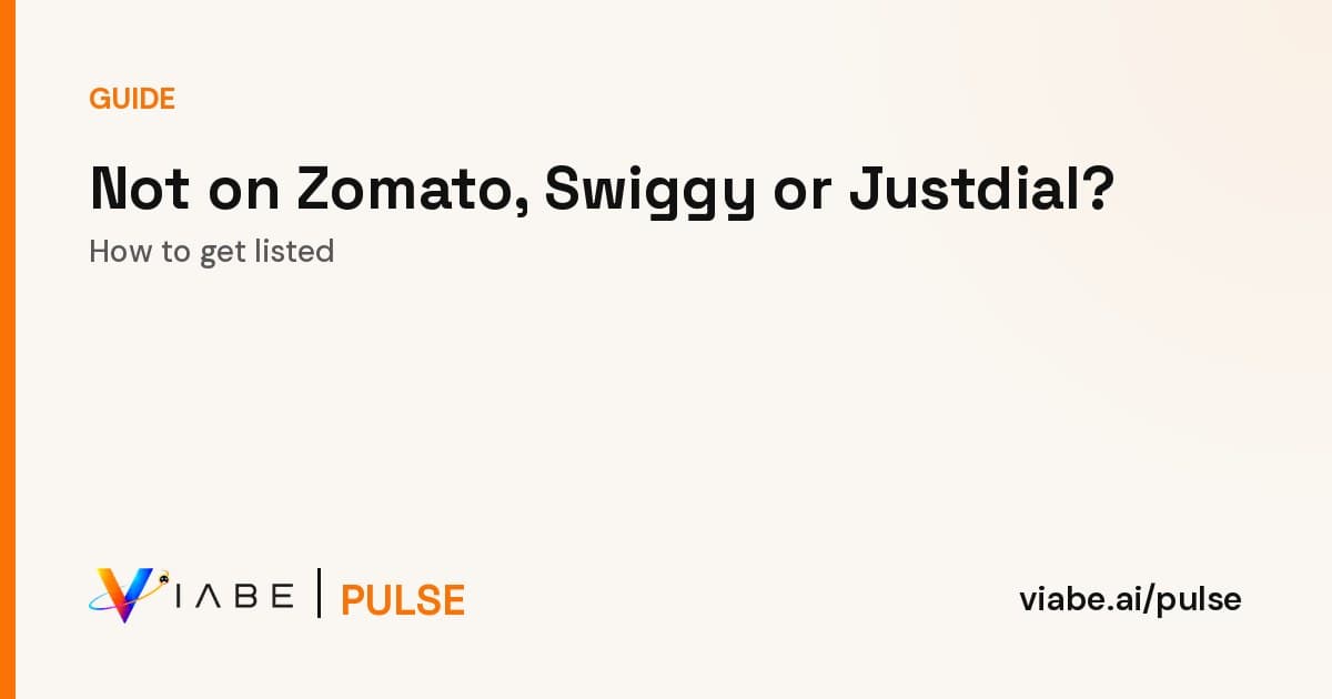 Guide cover: Not on Zomato, Swiggy or Justdial? How to get listed