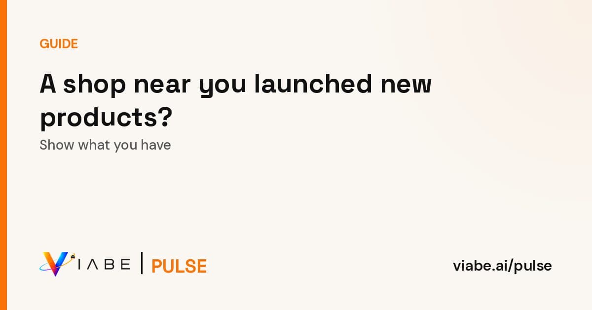 Guide cover: A shop near you launched new products? Show what you have