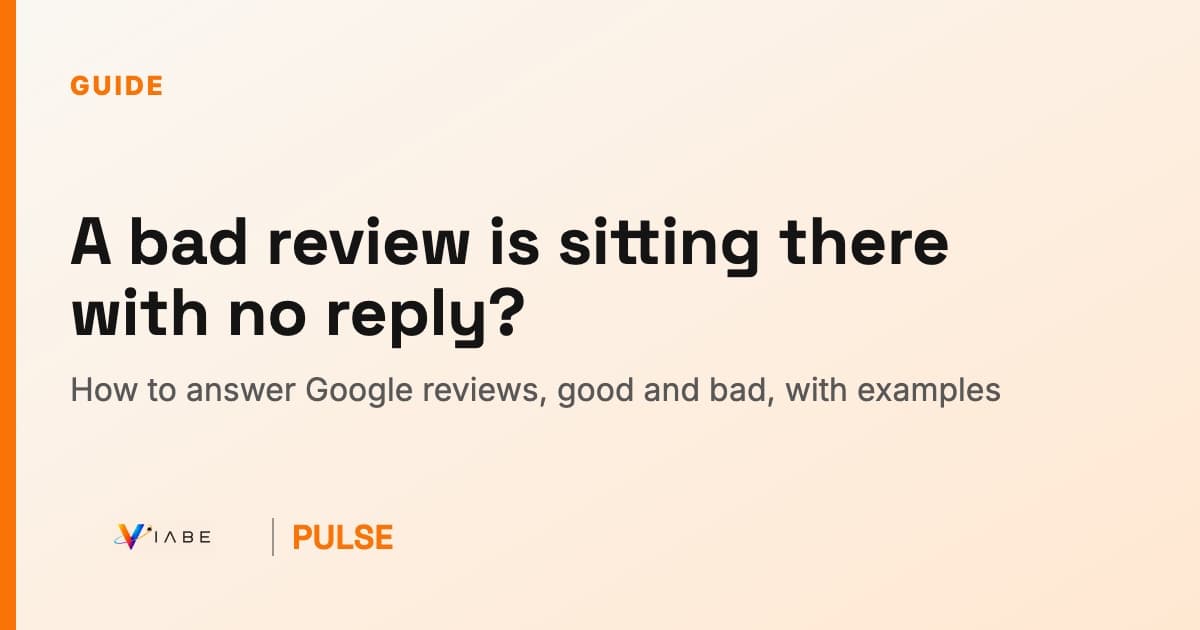 Guide cover: a bad review is sitting there with no reply, and how to answer Google reviews, good and bad, with examples