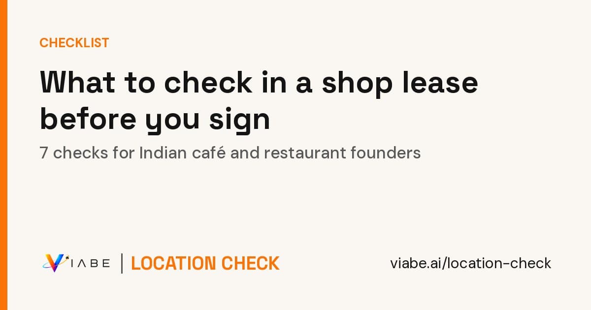 Guide cover: commercial lease checklist for India, what to check before you sign a shop lease