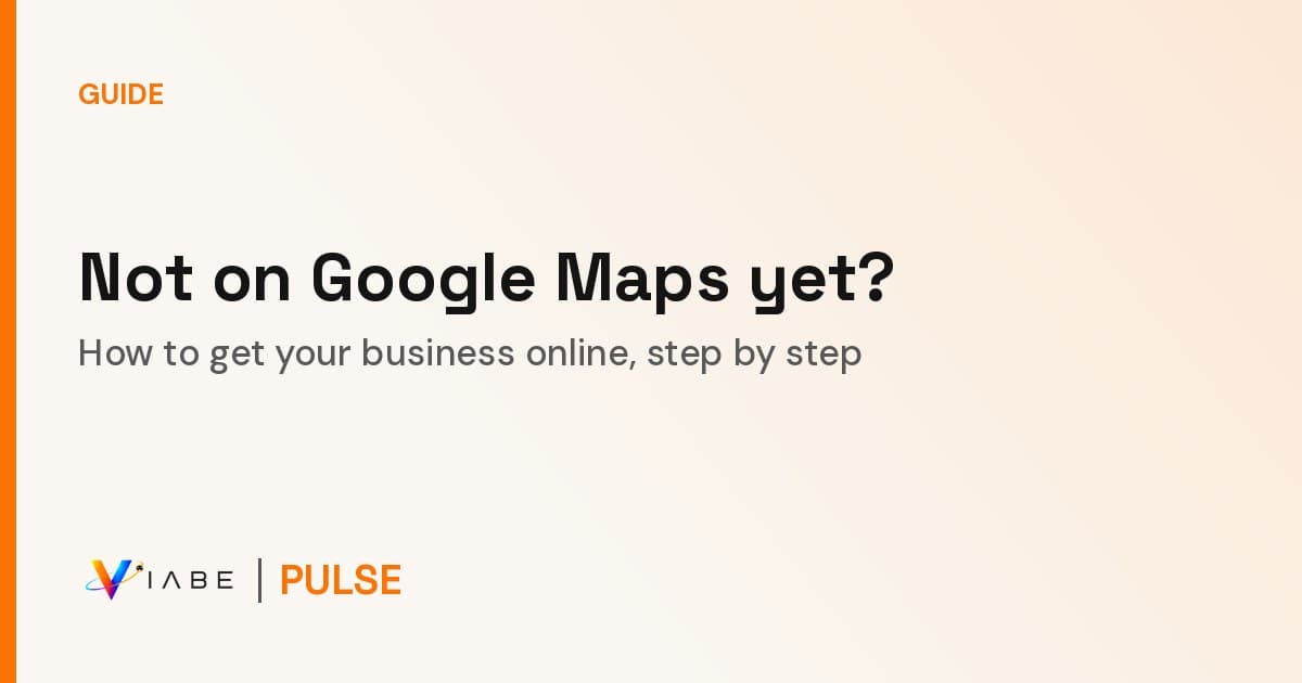 Guide cover: how to get your business online, step by step. Google listing, WhatsApp Business, Instagram, a one-page site and reviews.