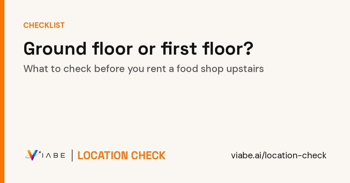 Guide cover: Ground floor or first floor? What to check before you rent a food shop upstairs