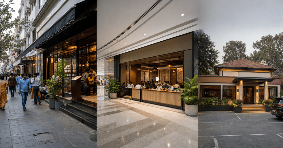 Comparing high street, mall and standalone restaurant property formats