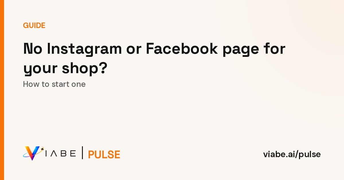 Guide cover: No Instagram or Facebook page for your shop? How to start one