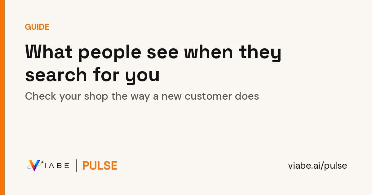 Guide cover: What people see when they search for your shop, and how to check it yourself