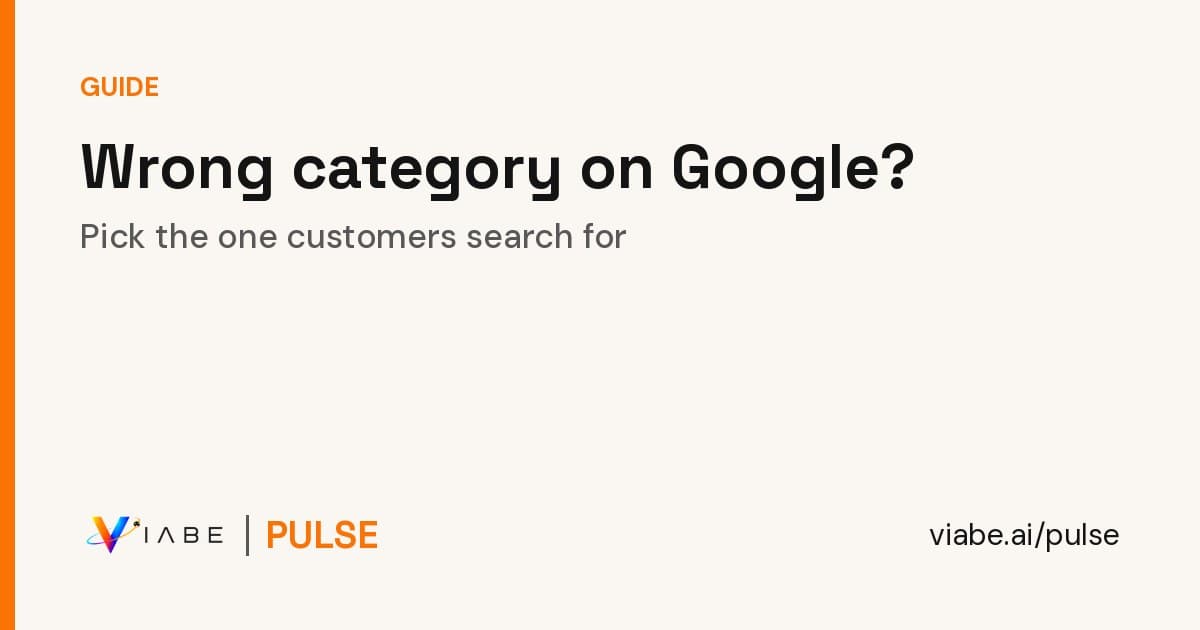 Guide cover: Wrong category on Google? How to pick the one customers search for